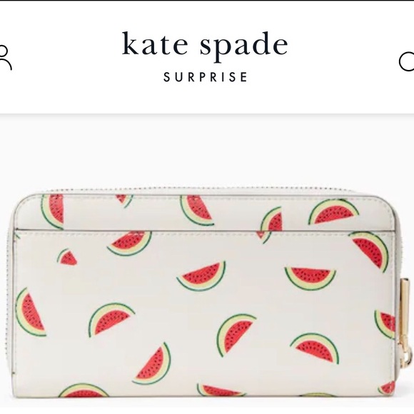 NWT-Kate Spade-SET-Staci-Watermelon Party-Medium Satchel & Large Zip Wallet-$628 - Picture 16 of 16
